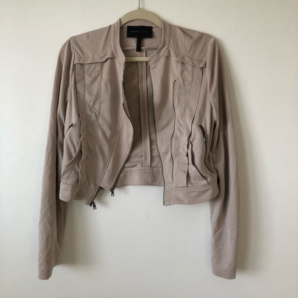 Tan BCBG casual blazer or jacket